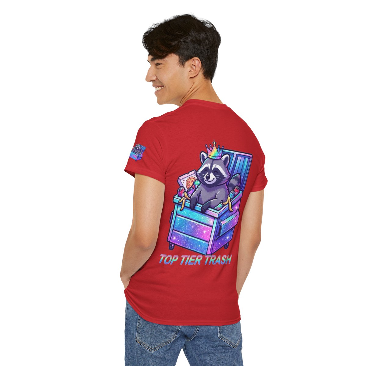 Color: Red | Top Tier Trash Premium Graphic Tee