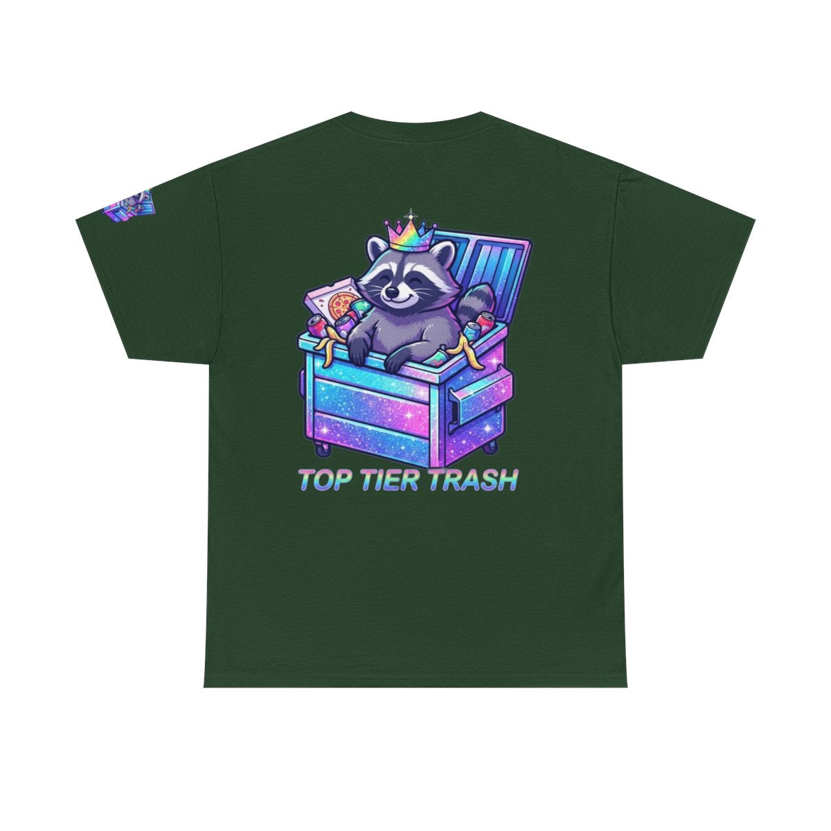 Color: Forest Green | Top Tier Trash Premium Graphic Tee