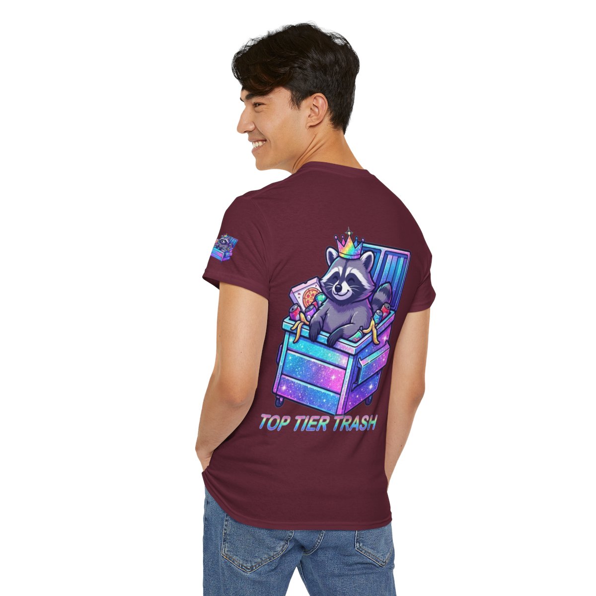 Color: Maroon | Top Tier Trash Premium Graphic Tee