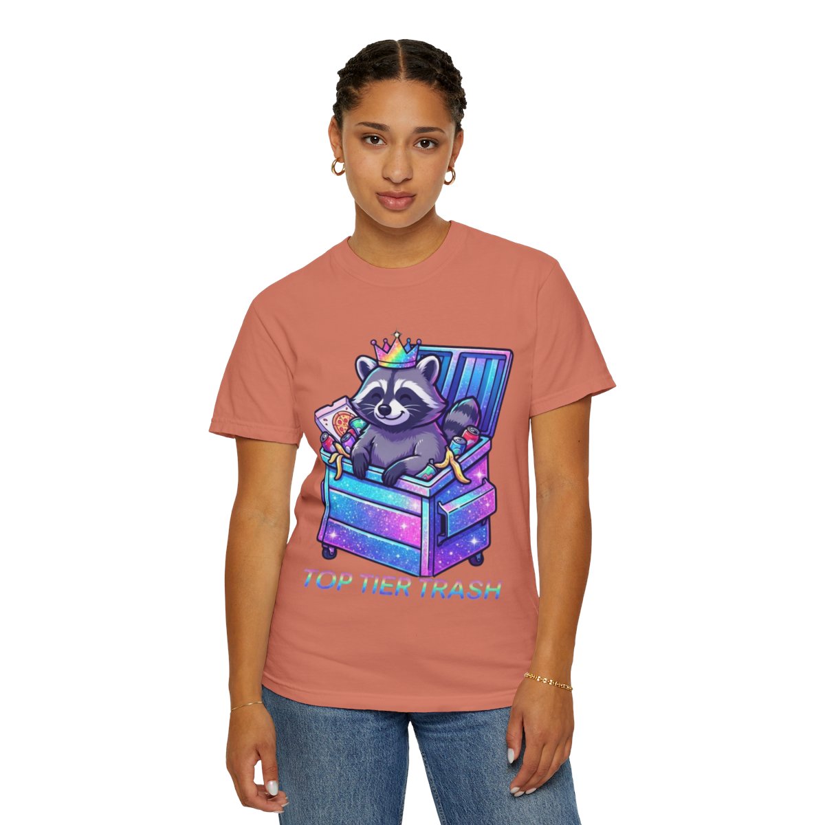 Color: Terracotta | Top Tier Trash Unisex Garment-Dyed Tee