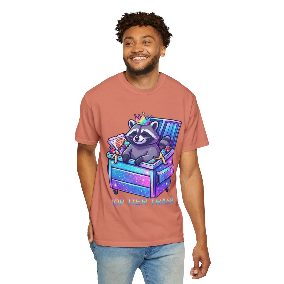 Color: Terracotta | Top Tier Trash Unisex Garment-Dyed Tee