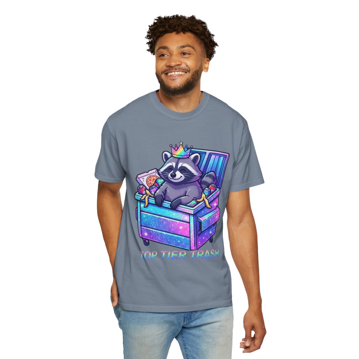 Color: Blue Jean | Top Tier Trash Unisex Garment-Dyed Tee