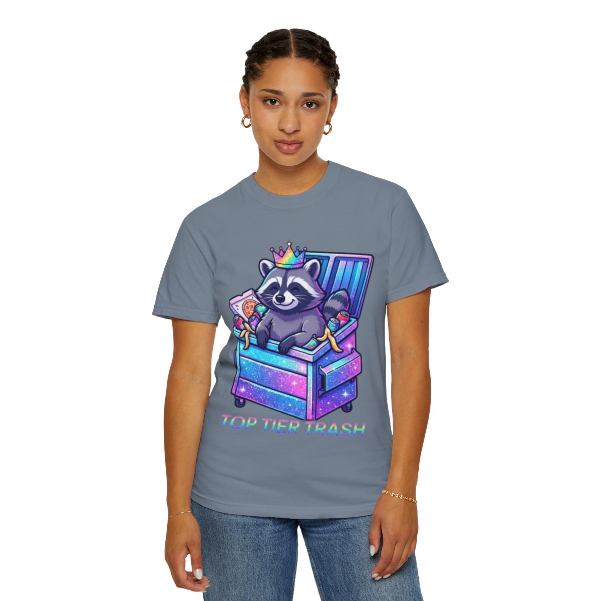 Color: Blue Jean | Top Tier Trash Unisex Garment-Dyed Tee