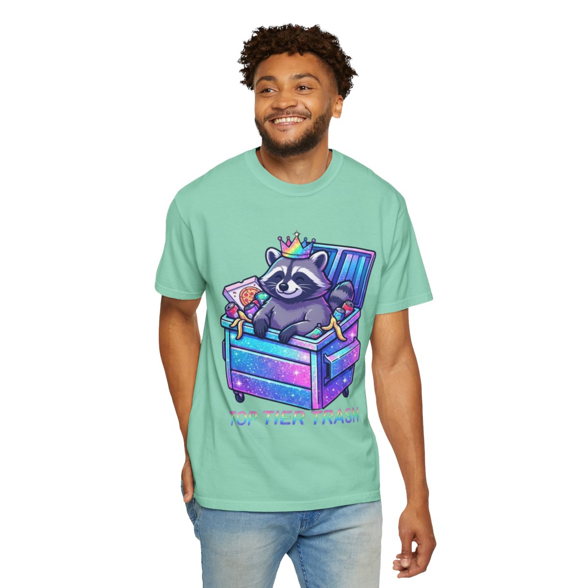 Color: Island Reef | Top Tier Trash Unisex Garment-Dyed Tee