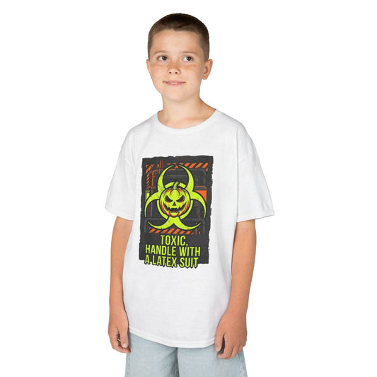 Color: White | Toxic handle With Latex Kids Tee