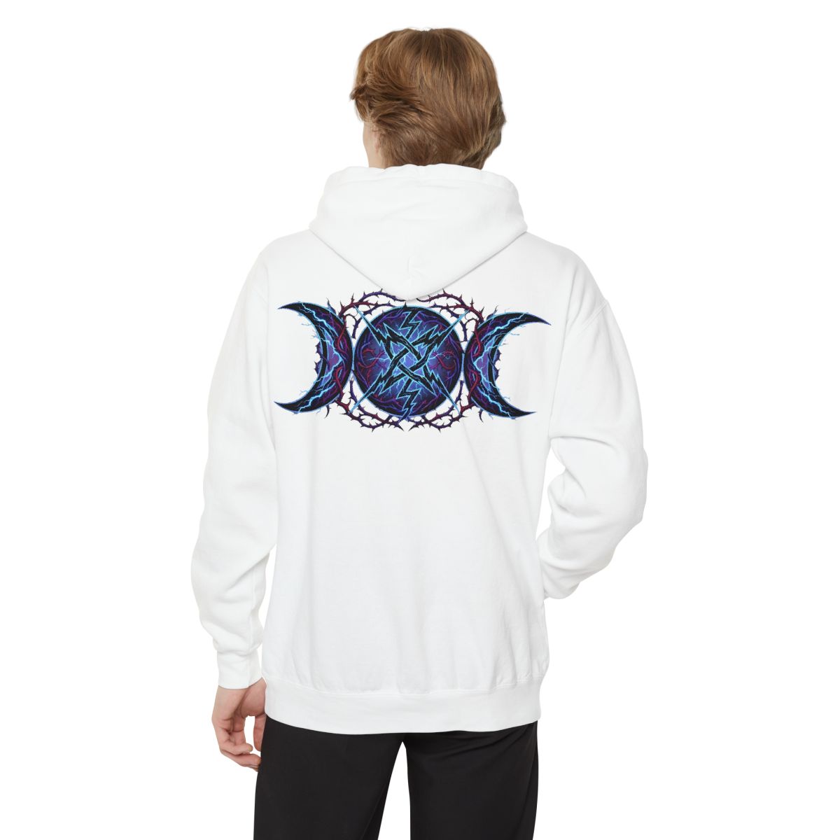 Color: White | Triple Goddess Tempest Garment-Dyed Hoodie