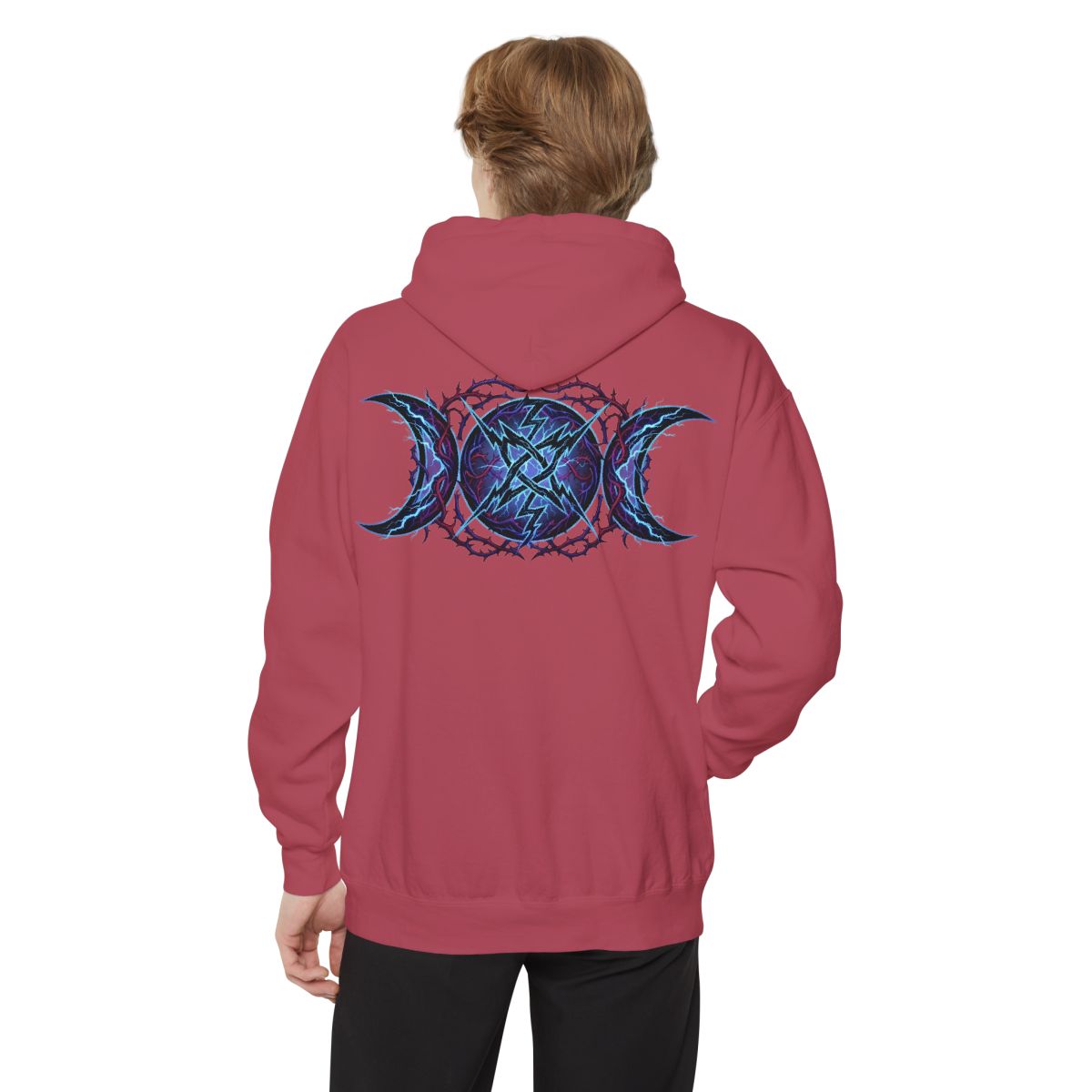 Color: Crimson | Triple Goddess Tempest Garment-Dyed Hoodie