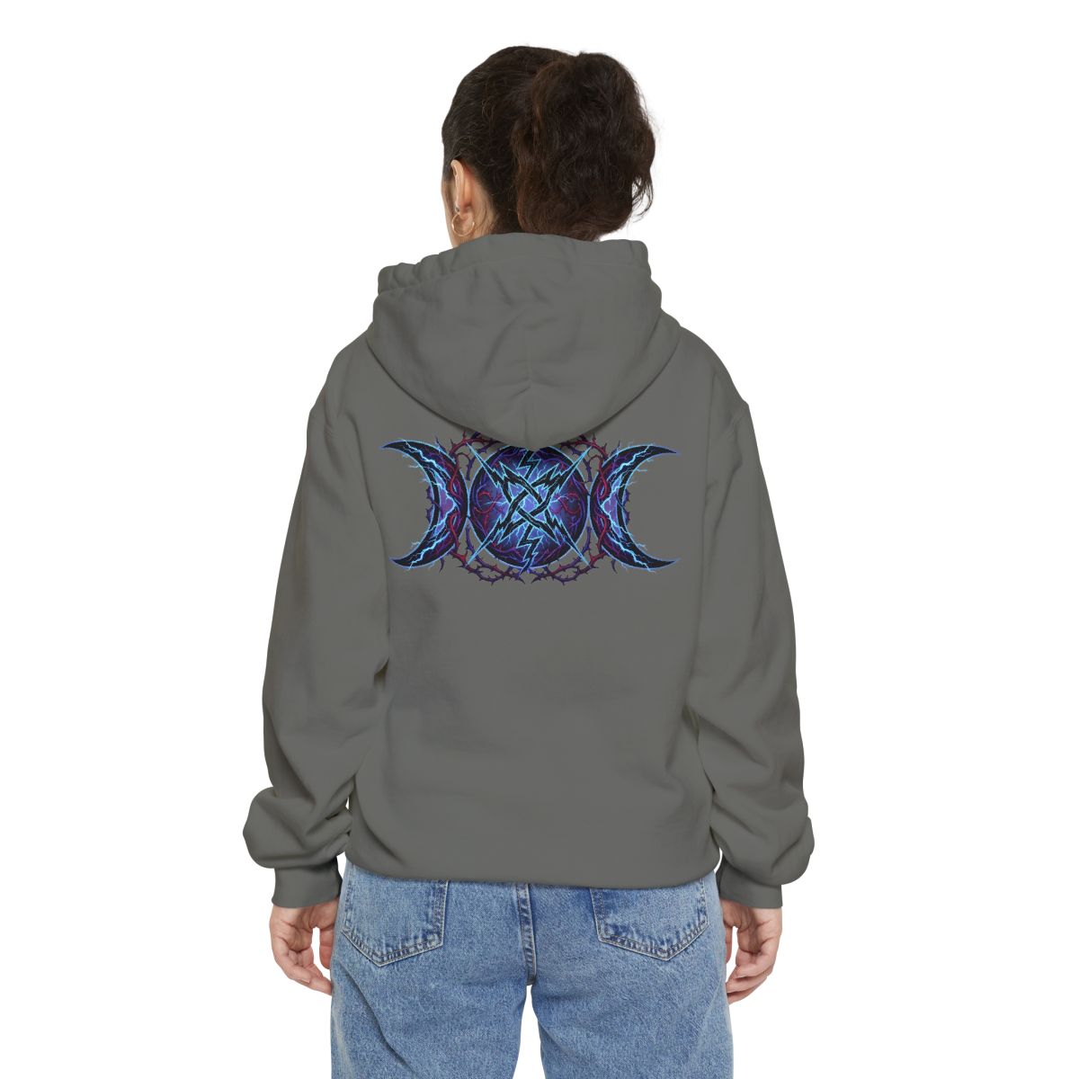 Color: Grey | Triple Goddess Tempest Garment-Dyed Hoodie