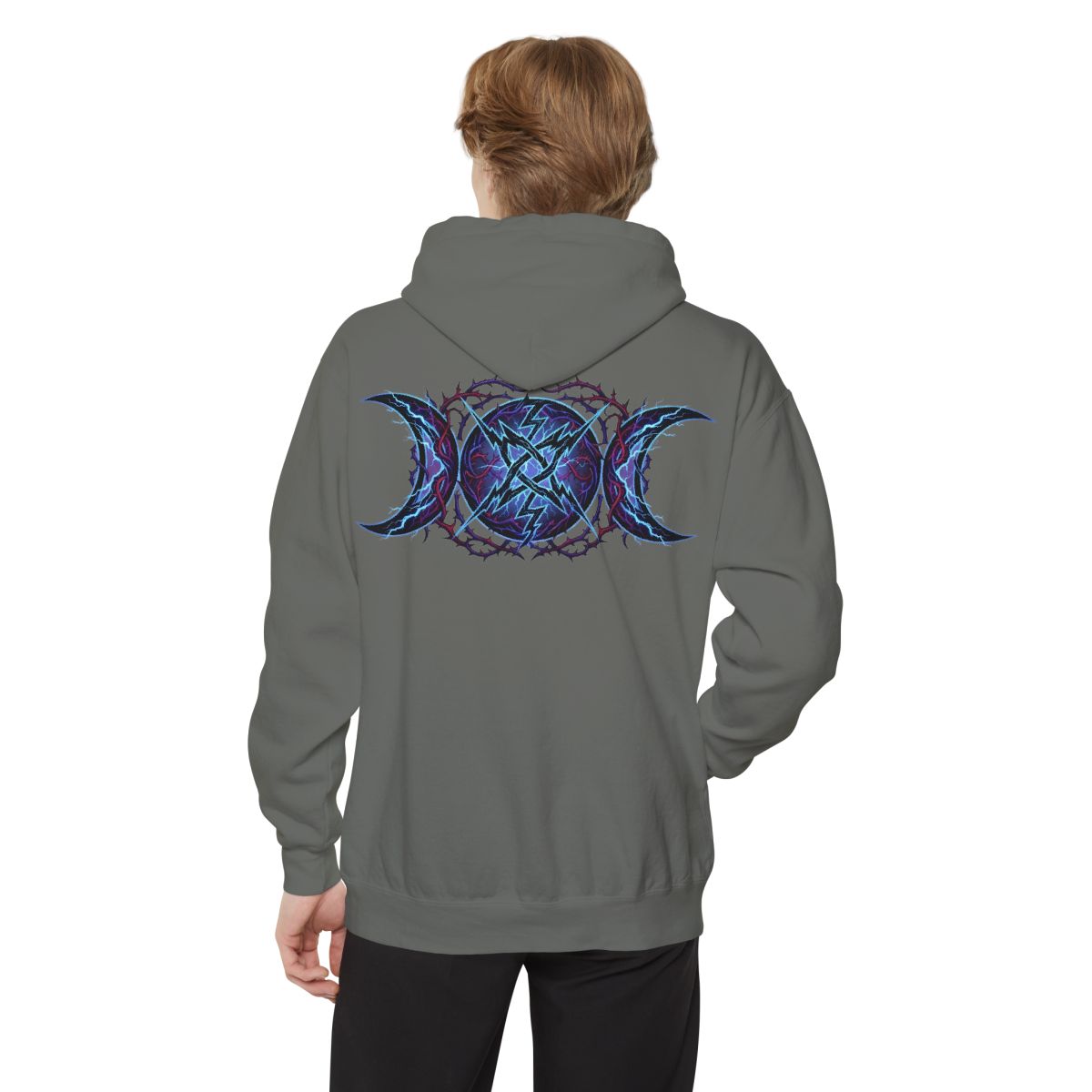 Color: Grey | Triple Goddess Tempest Garment-Dyed Hoodie