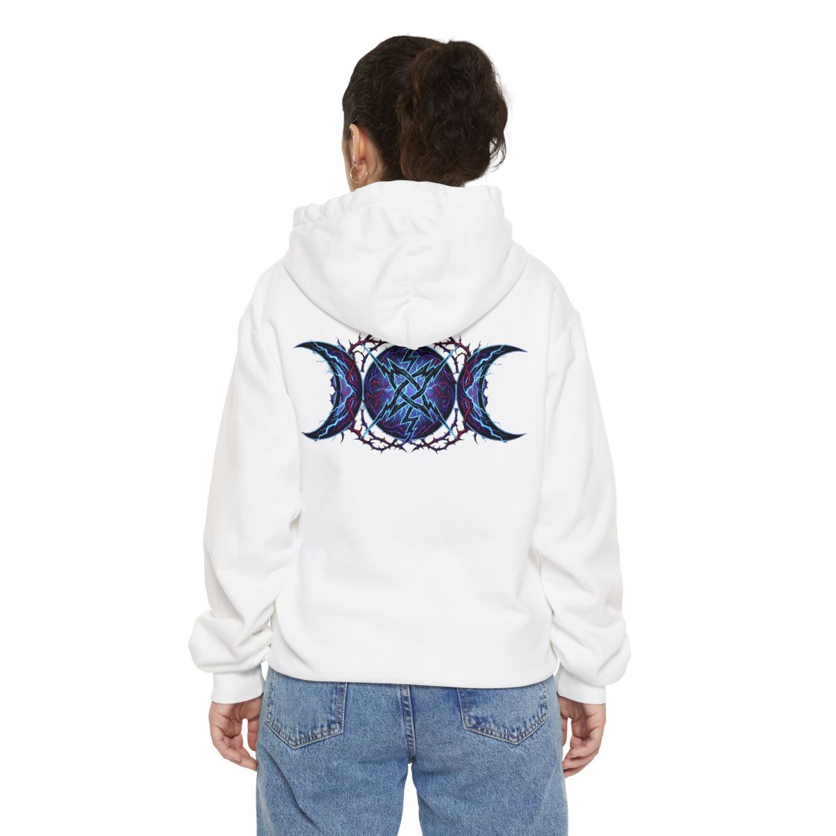 Color: White | Triple Goddess Tempest Garment-Dyed Hoodie