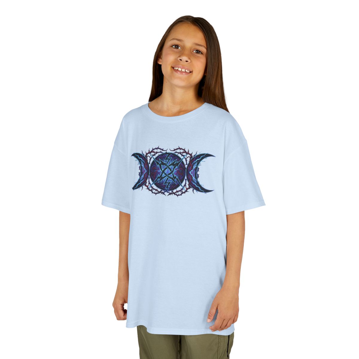 Color: Light Blue | Triple Goddess Tempest Kids Tee