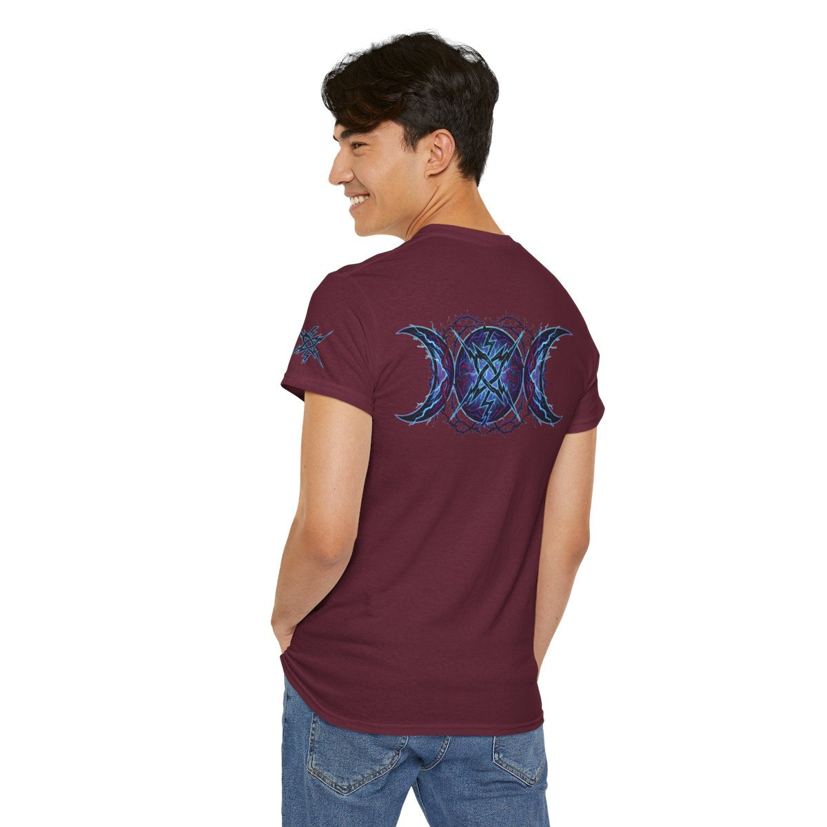 Color: Maroon | Triple Goddess Tempest Premium Graphic Tee
