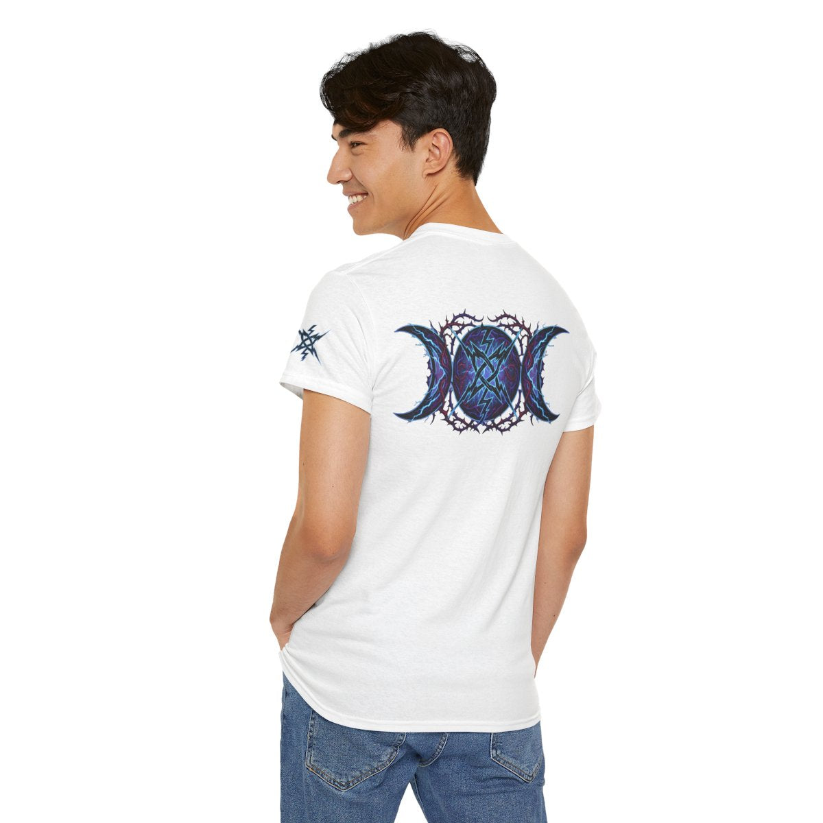 Color: White | Triple Goddess Tempest Premium Graphic Tee