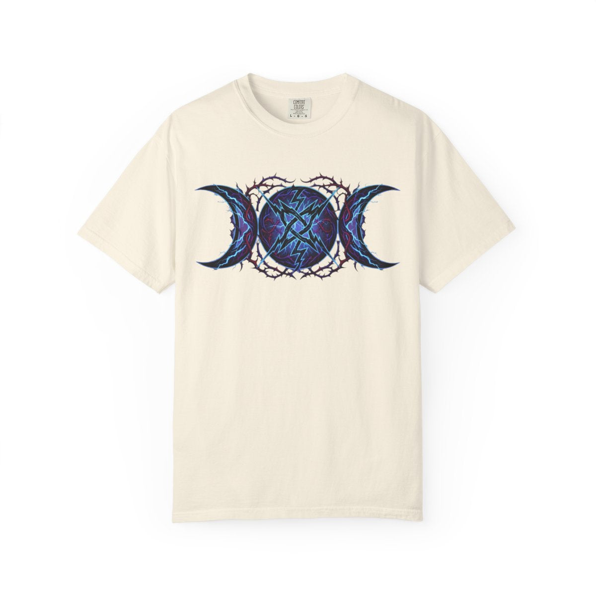 Color: Ivory | Triple Goddess Tempest Unisex Garment-Dyed Tee