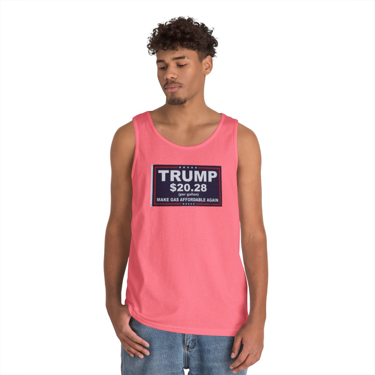 Color: Safety Pink | Trump $20.28 Tank Top