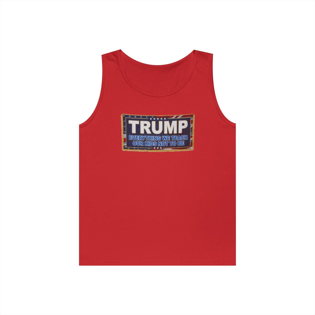 Color: Red | Trump Teach Our Kids Tank Top