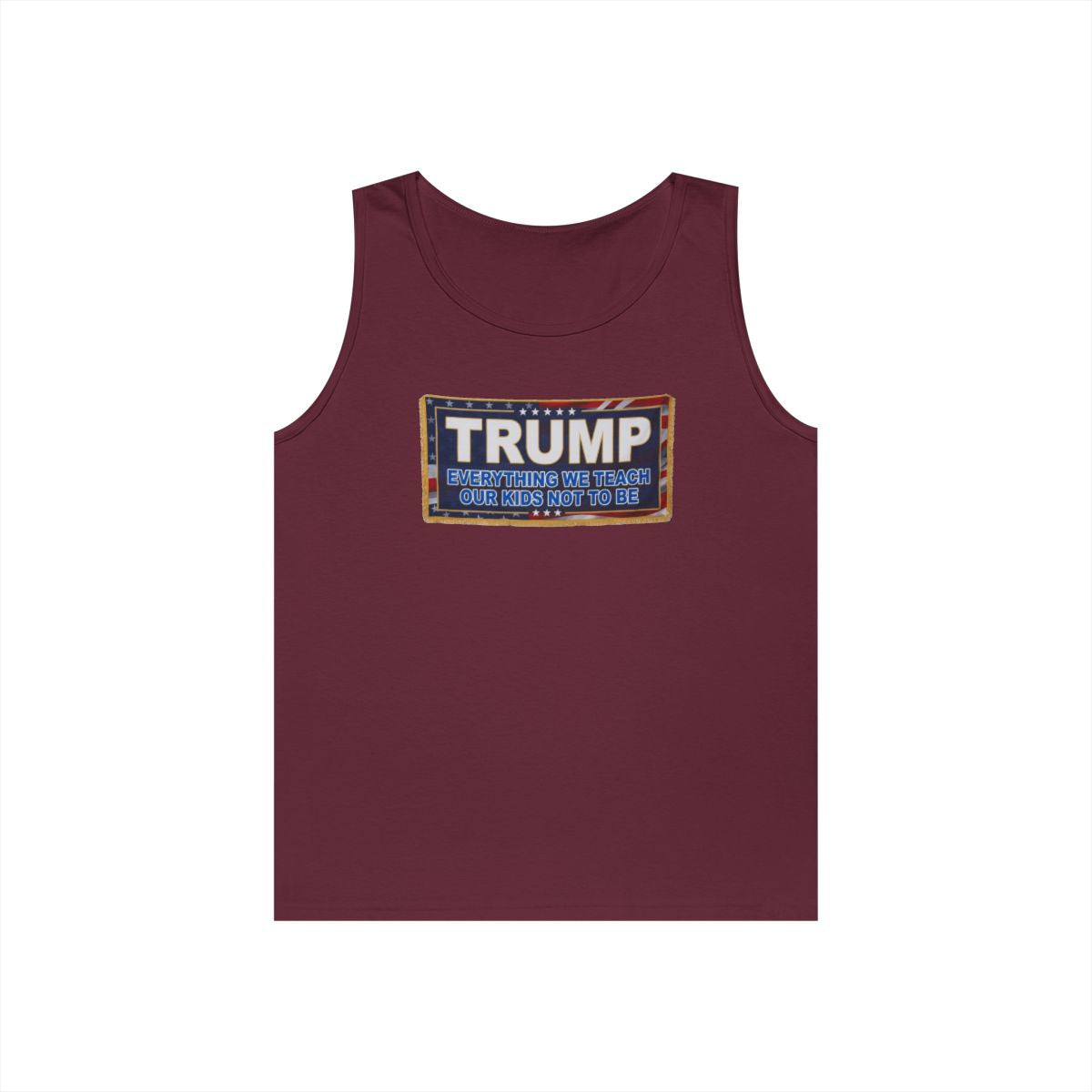 Color: Maroon | Trump Teach Our Kids Tank Top