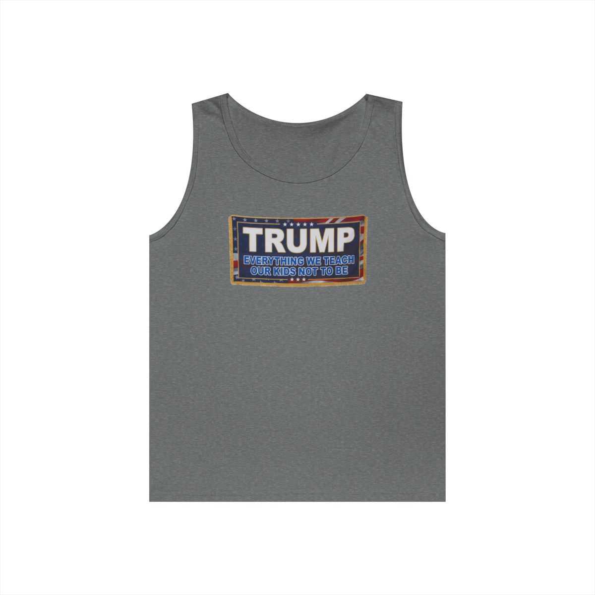Color: Graphite Heather | Trump Teach Our Kids Tank Top