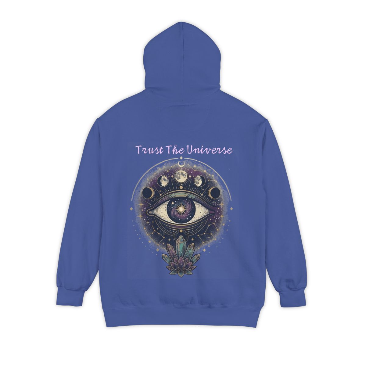 Color: Flo Blue | Trust the Universe Garment-Dyed Hoodie