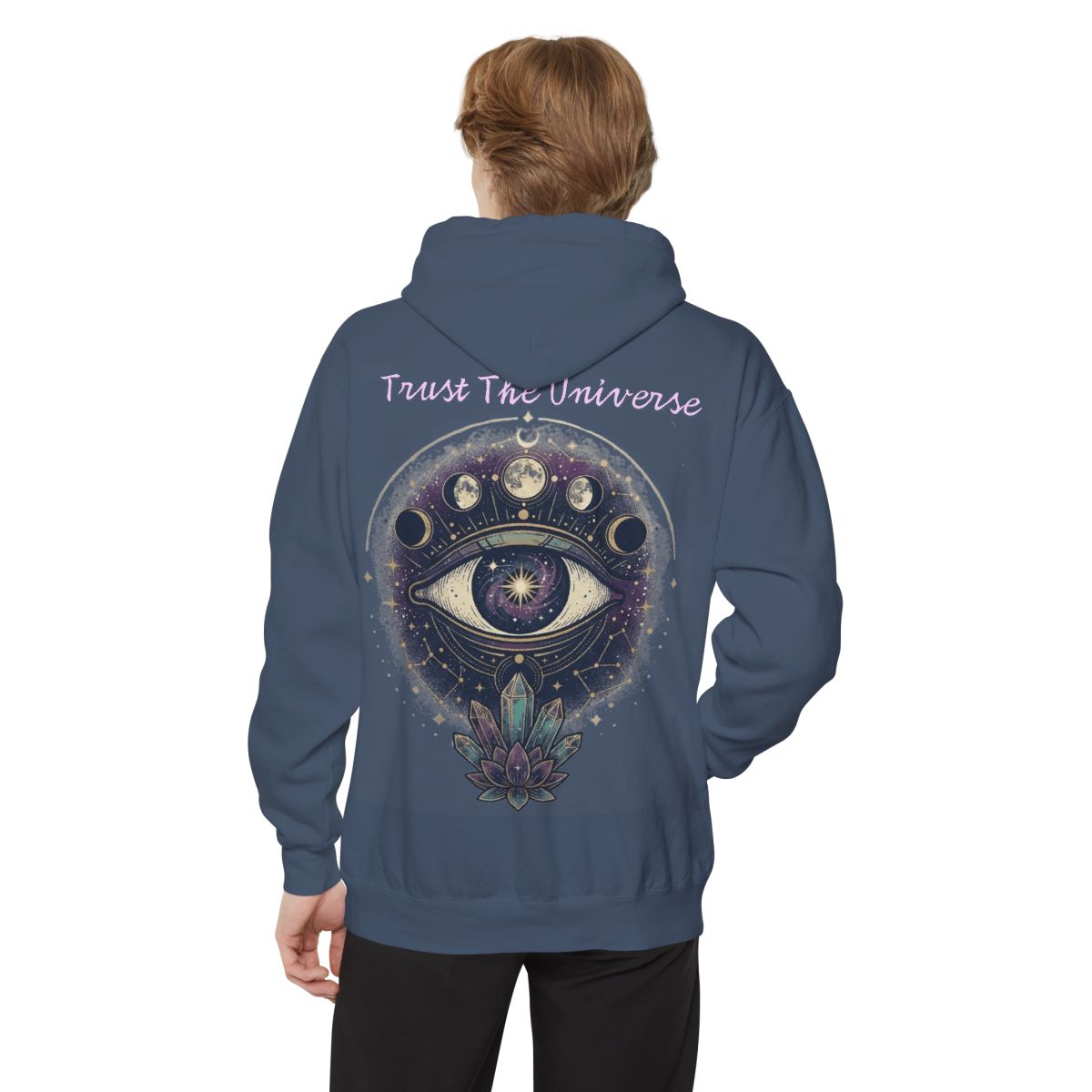 Color: Denim | Trust the Universe Garment-Dyed Hoodie