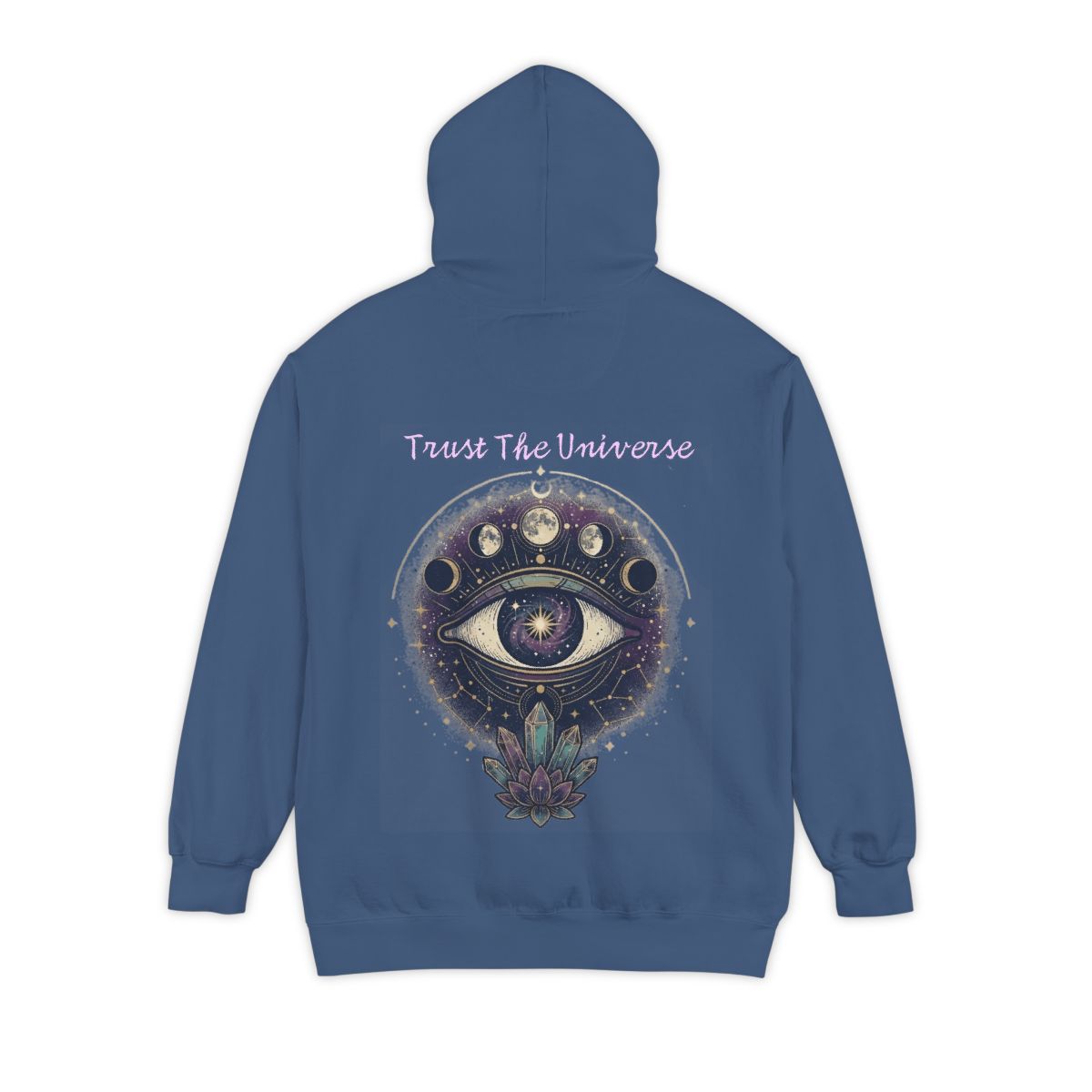 Color: True Navy | Trust the Universe Garment-Dyed Hoodie