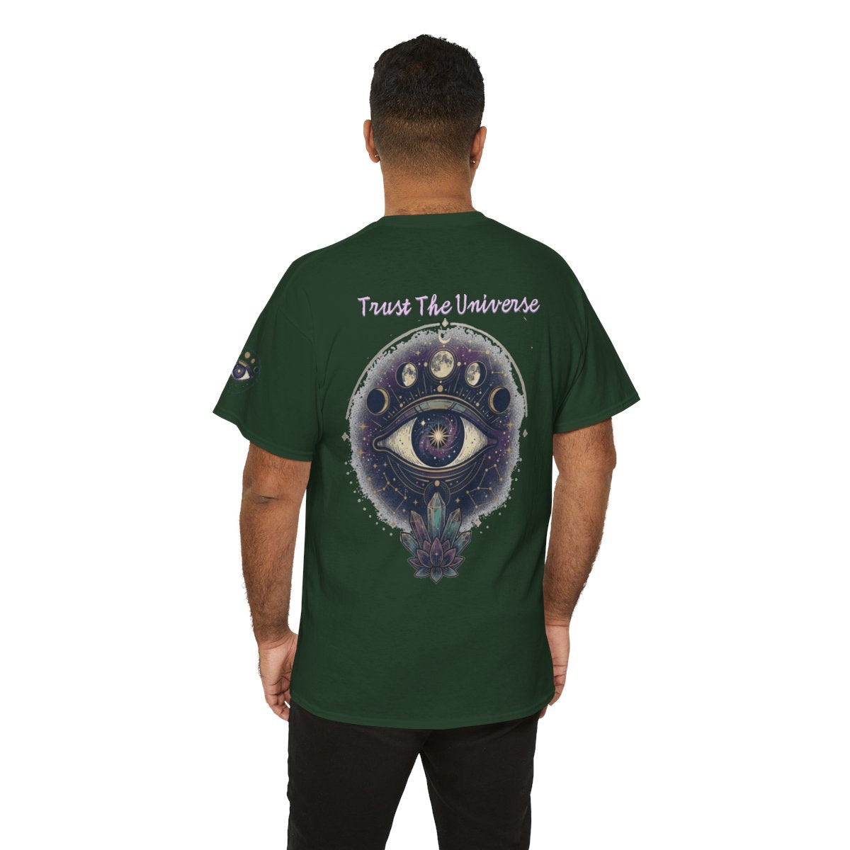 Color: Forest Green | Trust the Universe Premium Graphic Tee
