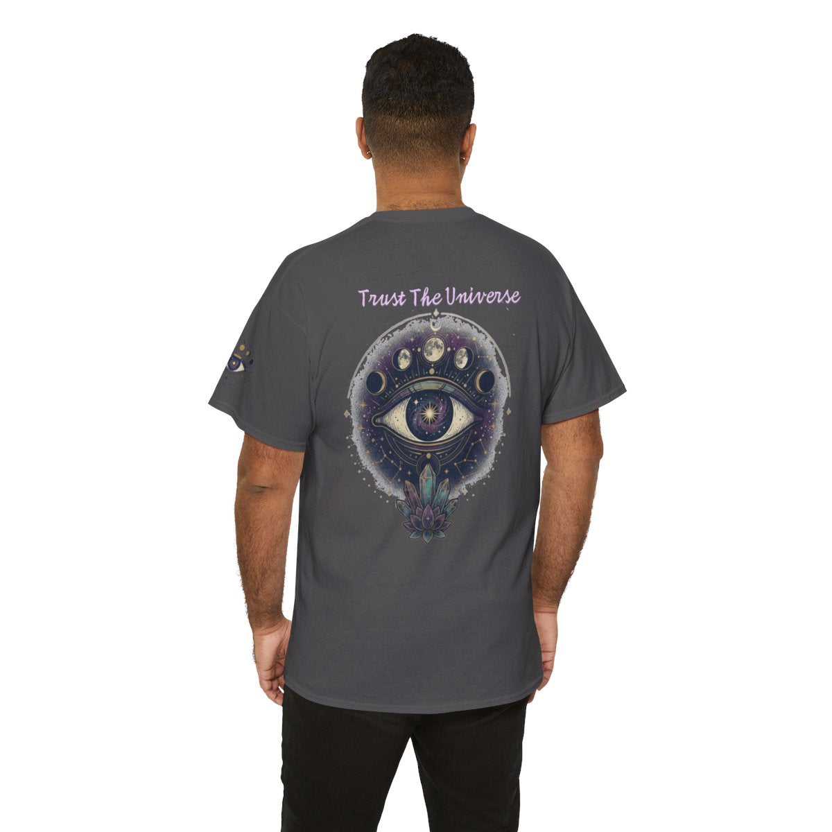 Color: Charcoal | Trust the Universe Premium Graphic Tee