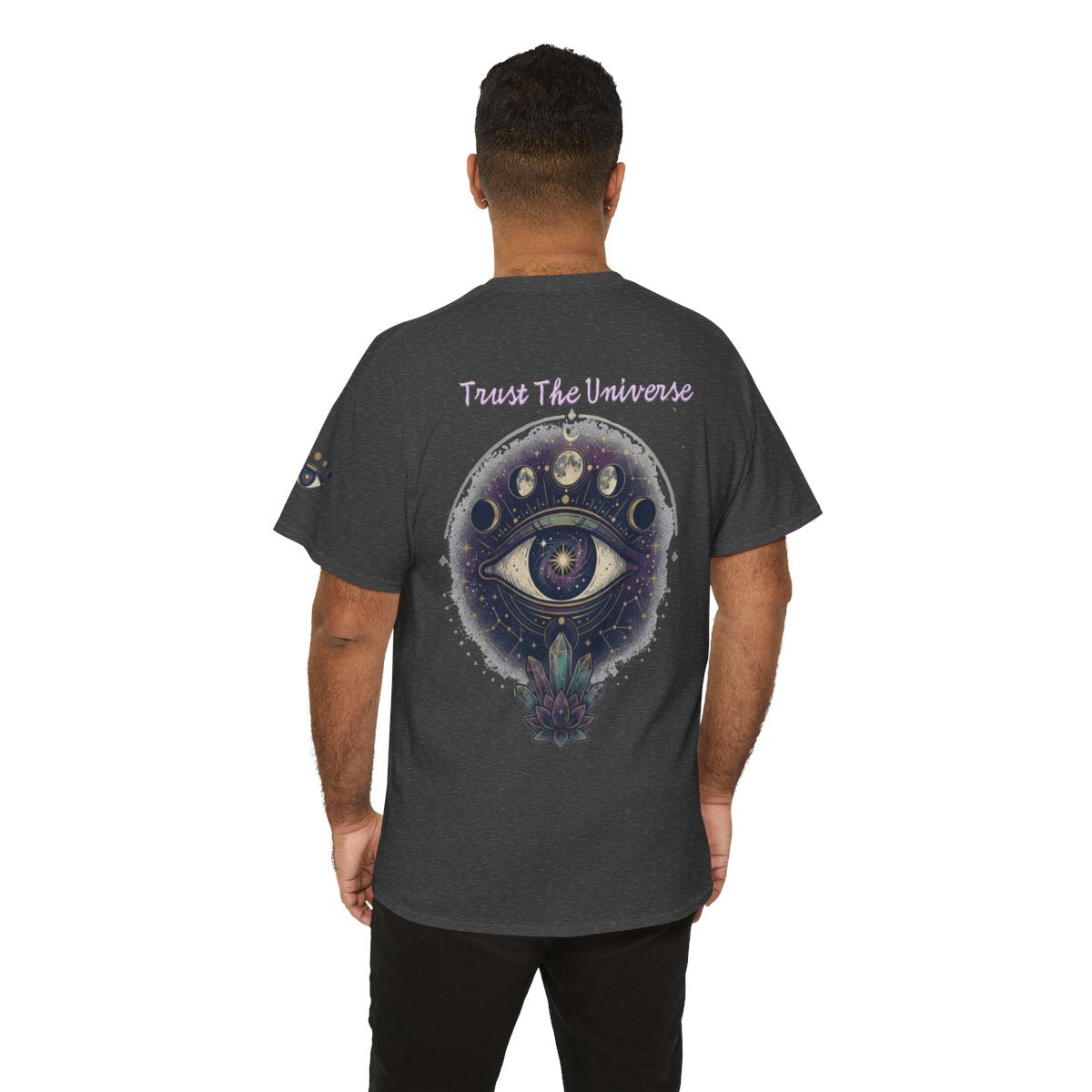 Color: Dark Heather | Trust the Universe Premium Graphic Tee