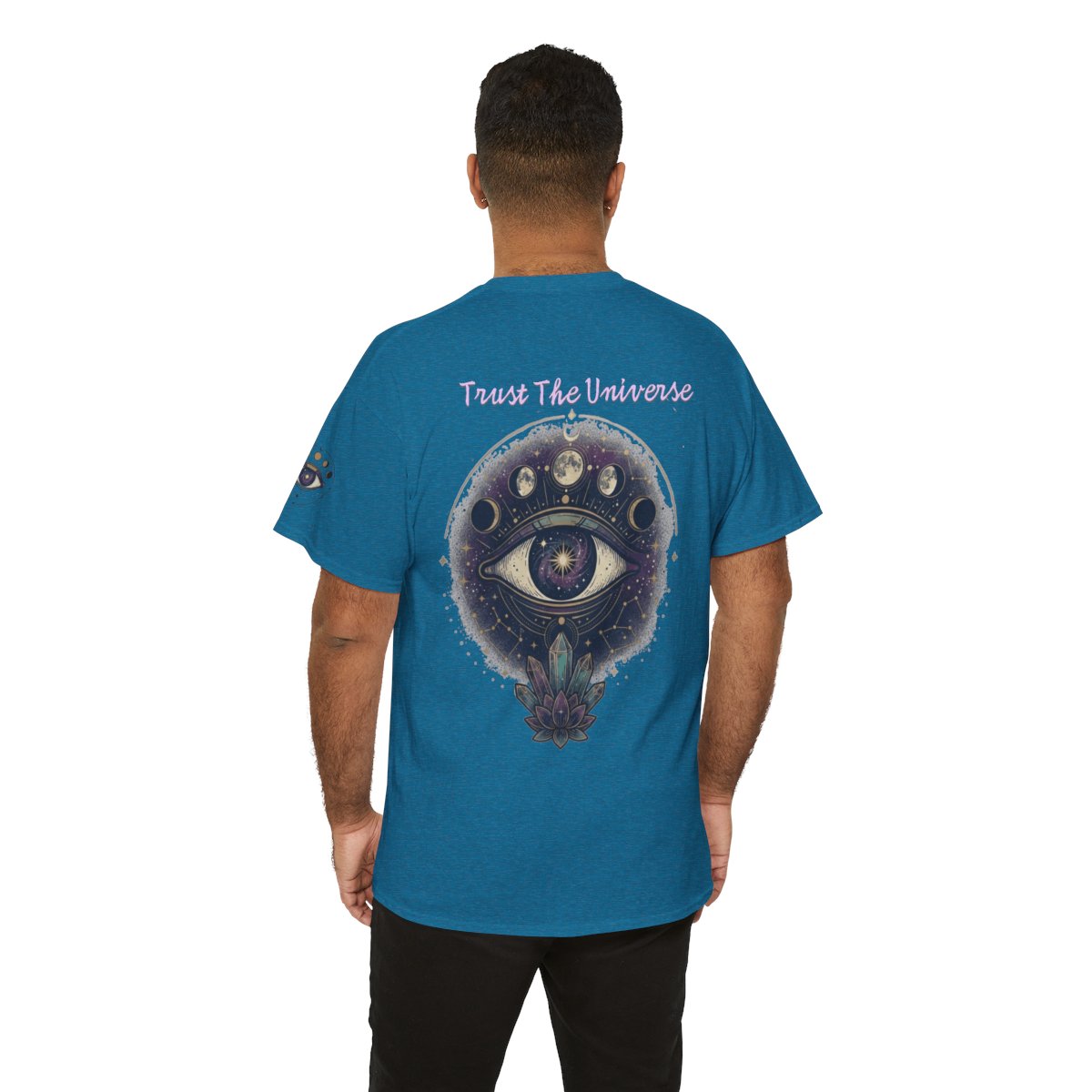 Color: Antique Sapphire | Trust the Universe Premium Graphic Tee