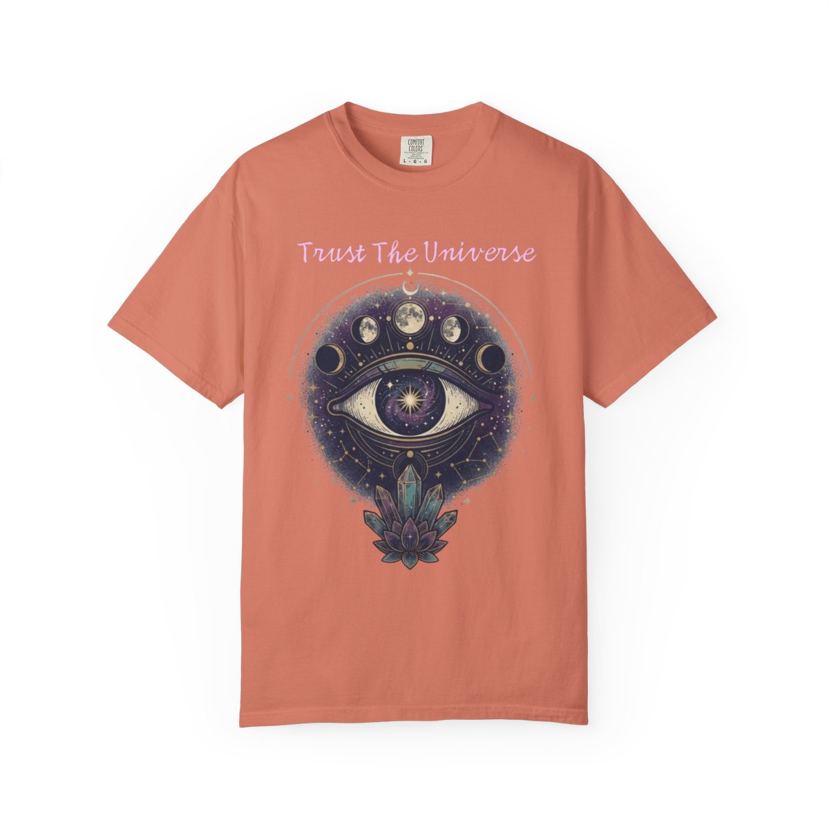 Color: Terracotta | Trust the Universe Unisex Garment-Dyed Tee