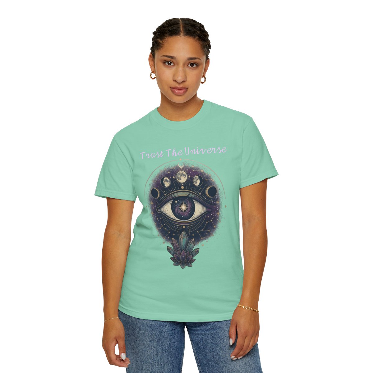 Color: Island Reef | Trust the Universe Unisex Garment-Dyed Tee