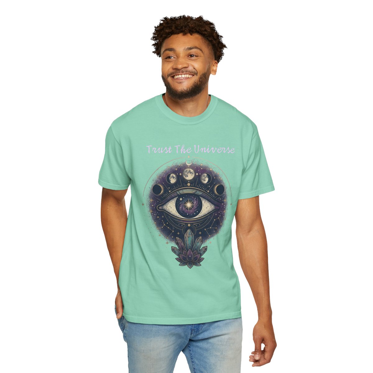 Color: Island Reef | Trust the Universe Unisex Garment-Dyed Tee