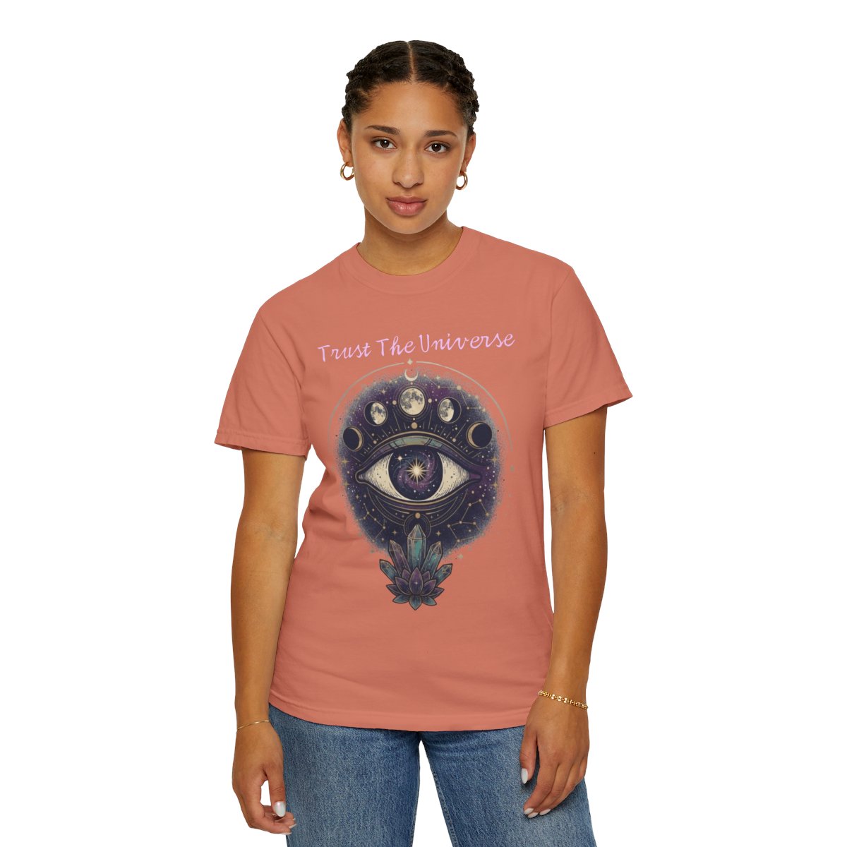 Color: Terracotta | Trust the Universe Unisex Garment-Dyed Tee