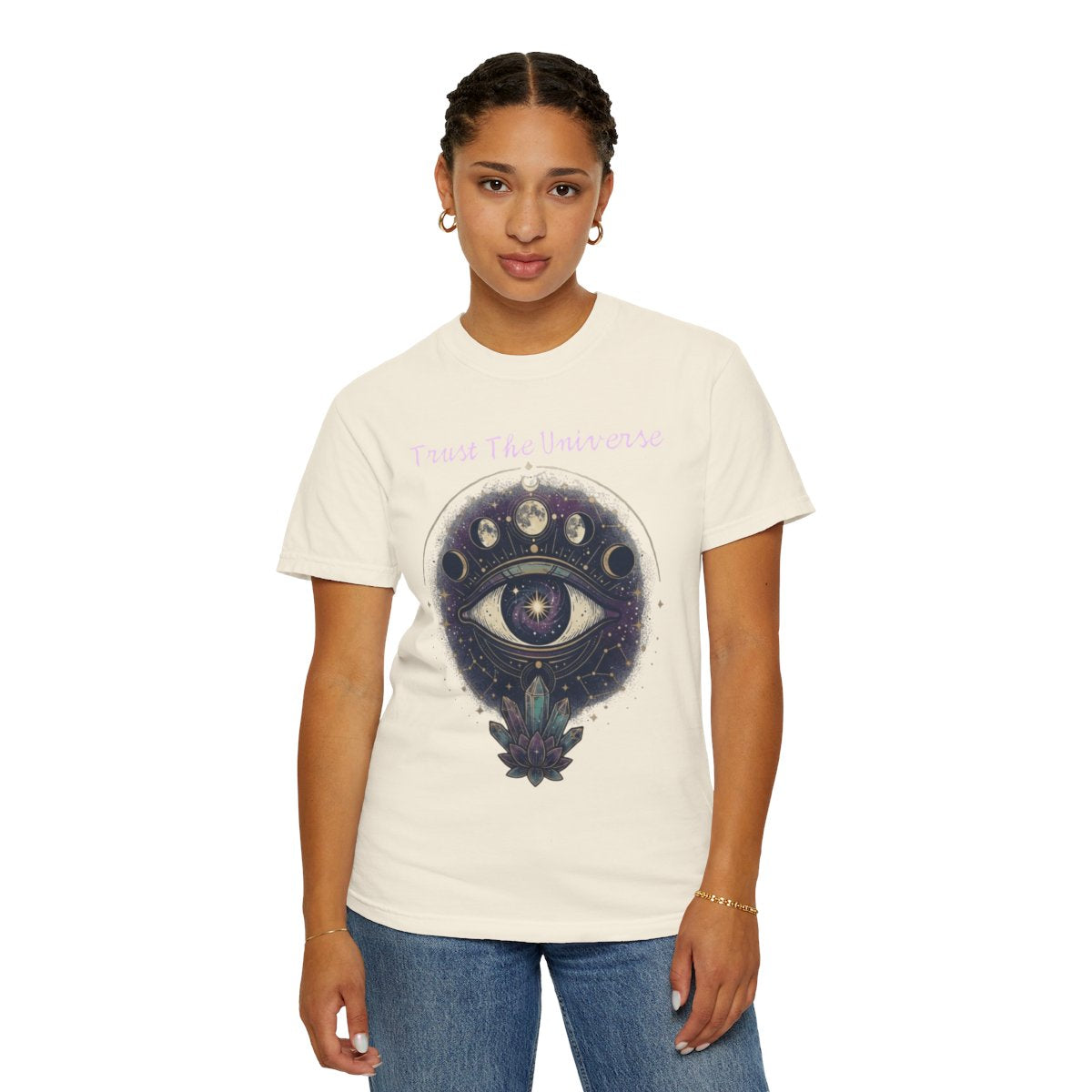 Color: Ivory | Trust the Universe Unisex Garment-Dyed Tee