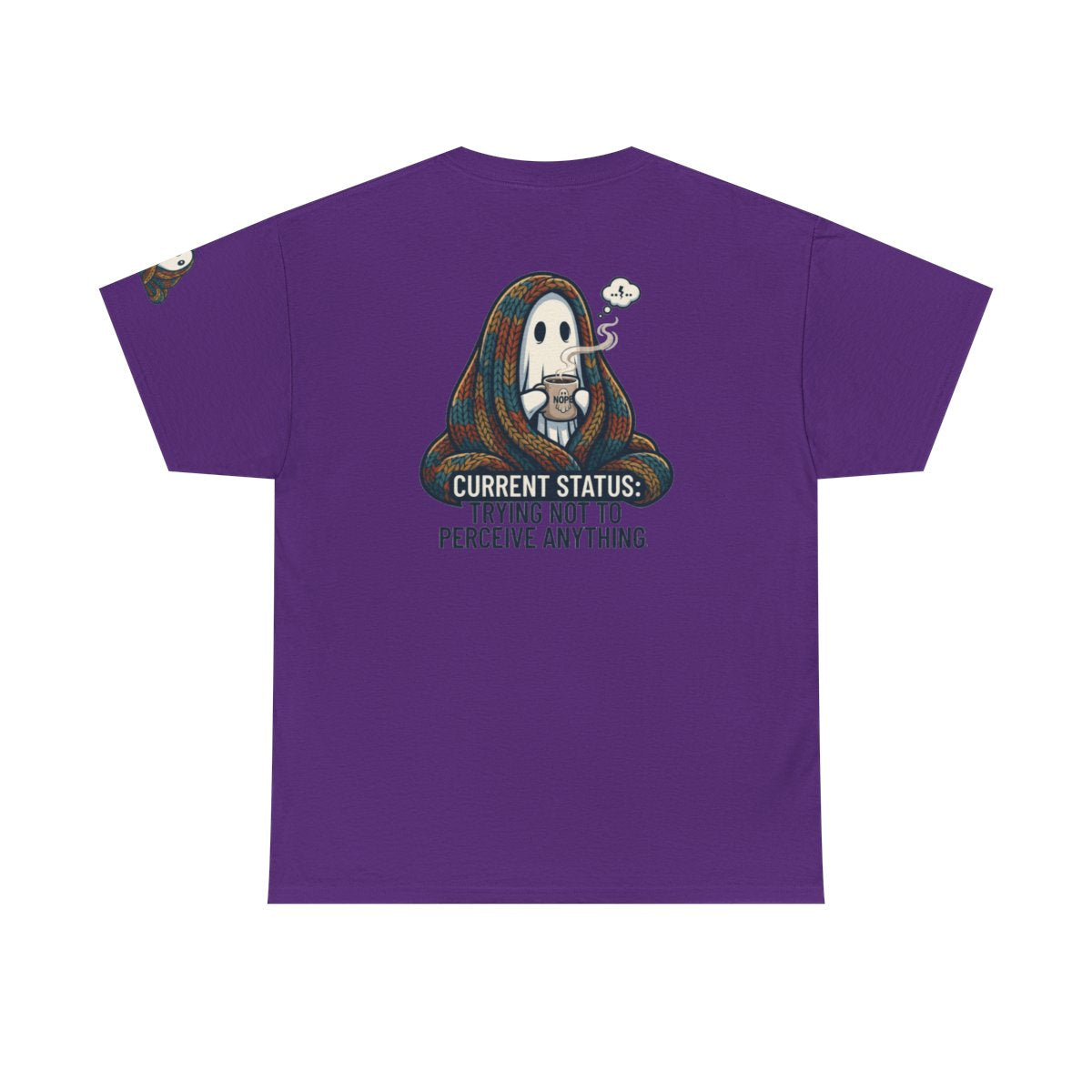 Color: Purple | Trying Not To Perceive Anything Premium Graphic Tee