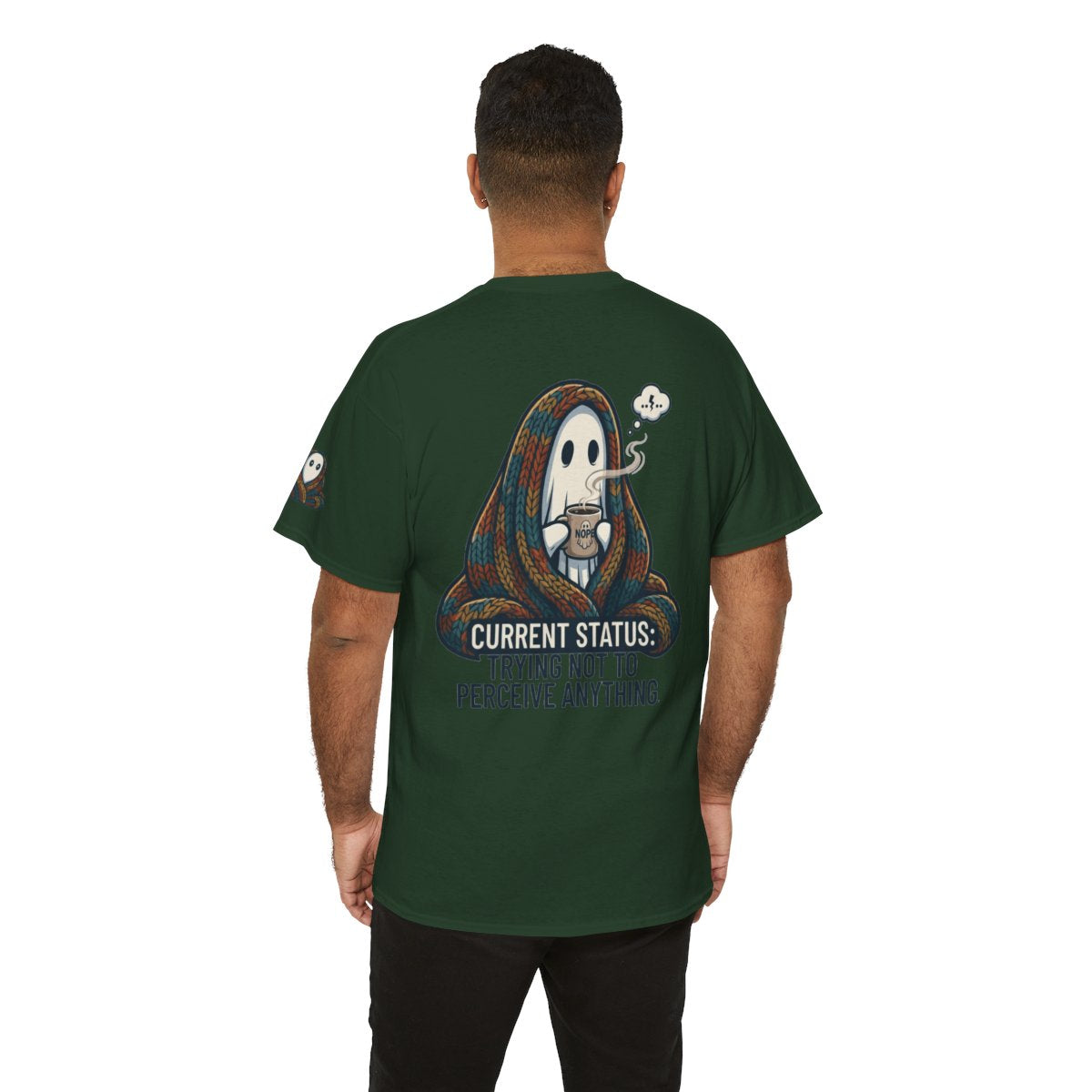 Color: Forest Green | Trying Not To Perceive Anything Premium Graphic Tee