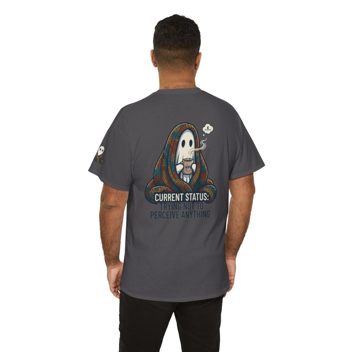 Color: Charcoal | Trying Not To Perceive Anything Premium Graphic Tee