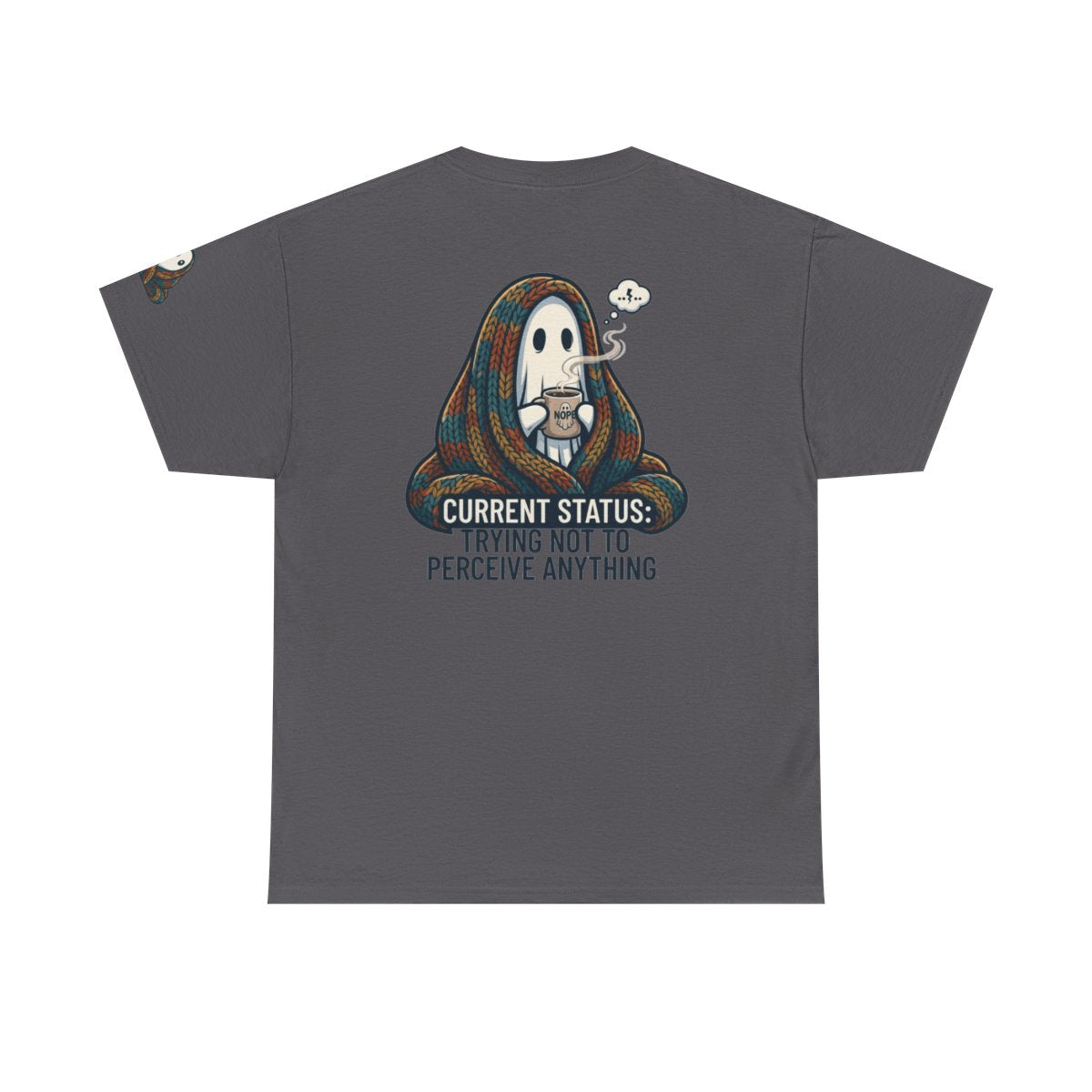 Color: Charcoal | Trying Not To Perceive Anything Premium Graphic Tee