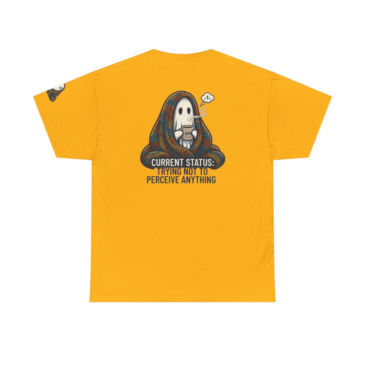 Color: Gold | Trying Not To Perceive Anything Premium Graphic Tee