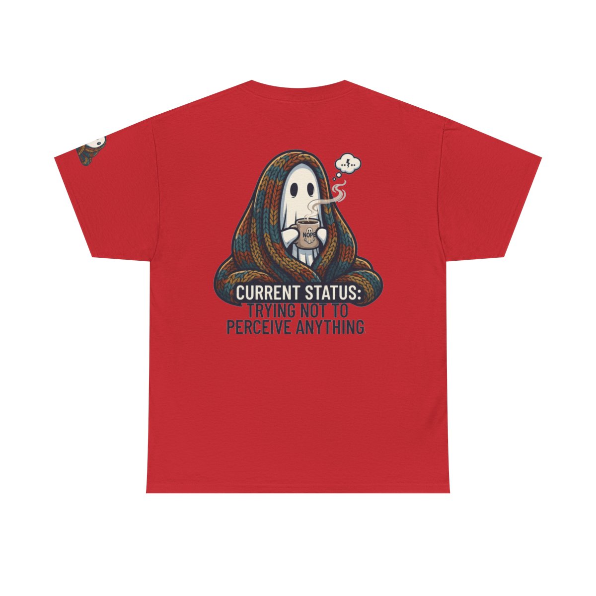 Color: Red | Trying Not To Perceive Anything Premium Graphic Tee