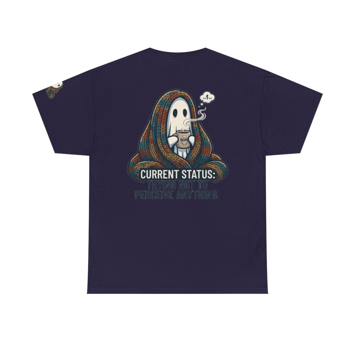 Color: Blackberry | Trying Not To Perceive Anything Premium Graphic Tee