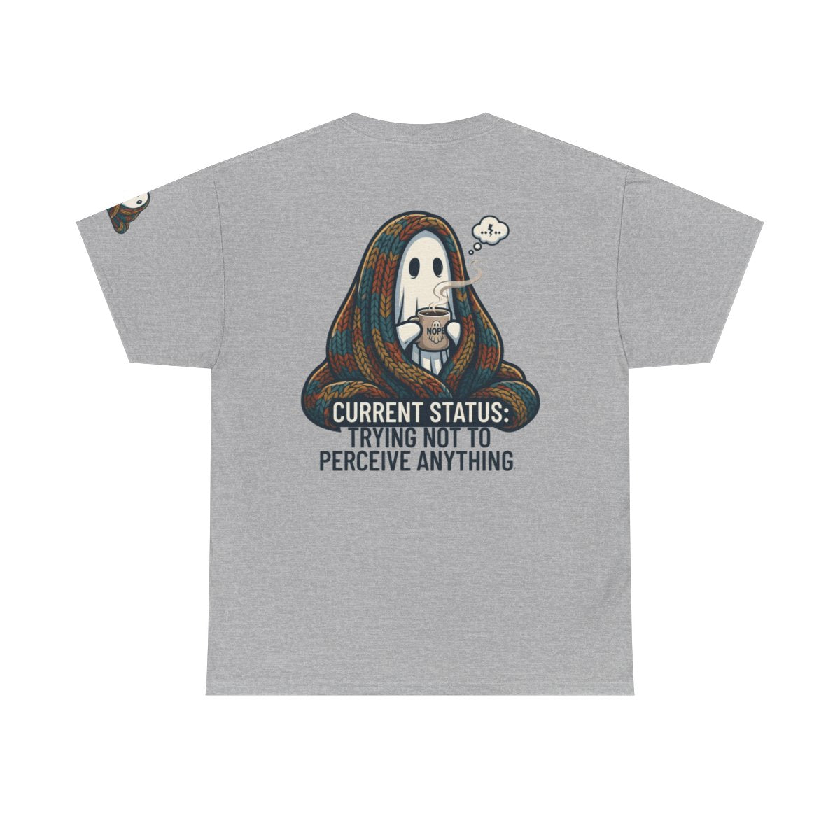 Color: Sport Grey | Trying Not To Perceive Anything Premium Graphic Tee