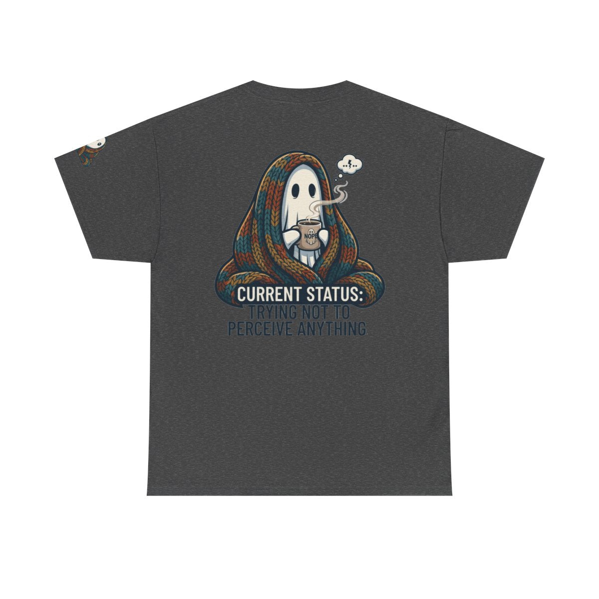 Color: Dark Heather | Trying Not To Perceive Anything Premium Graphic Tee