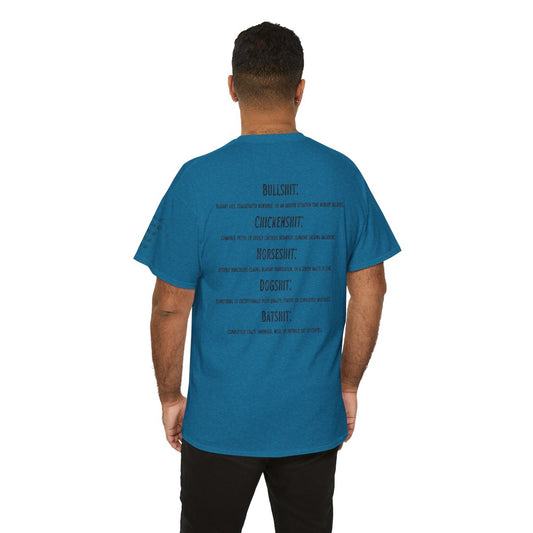 Color: Antique Sapphire | Types of Shit Premium Graphic Tee