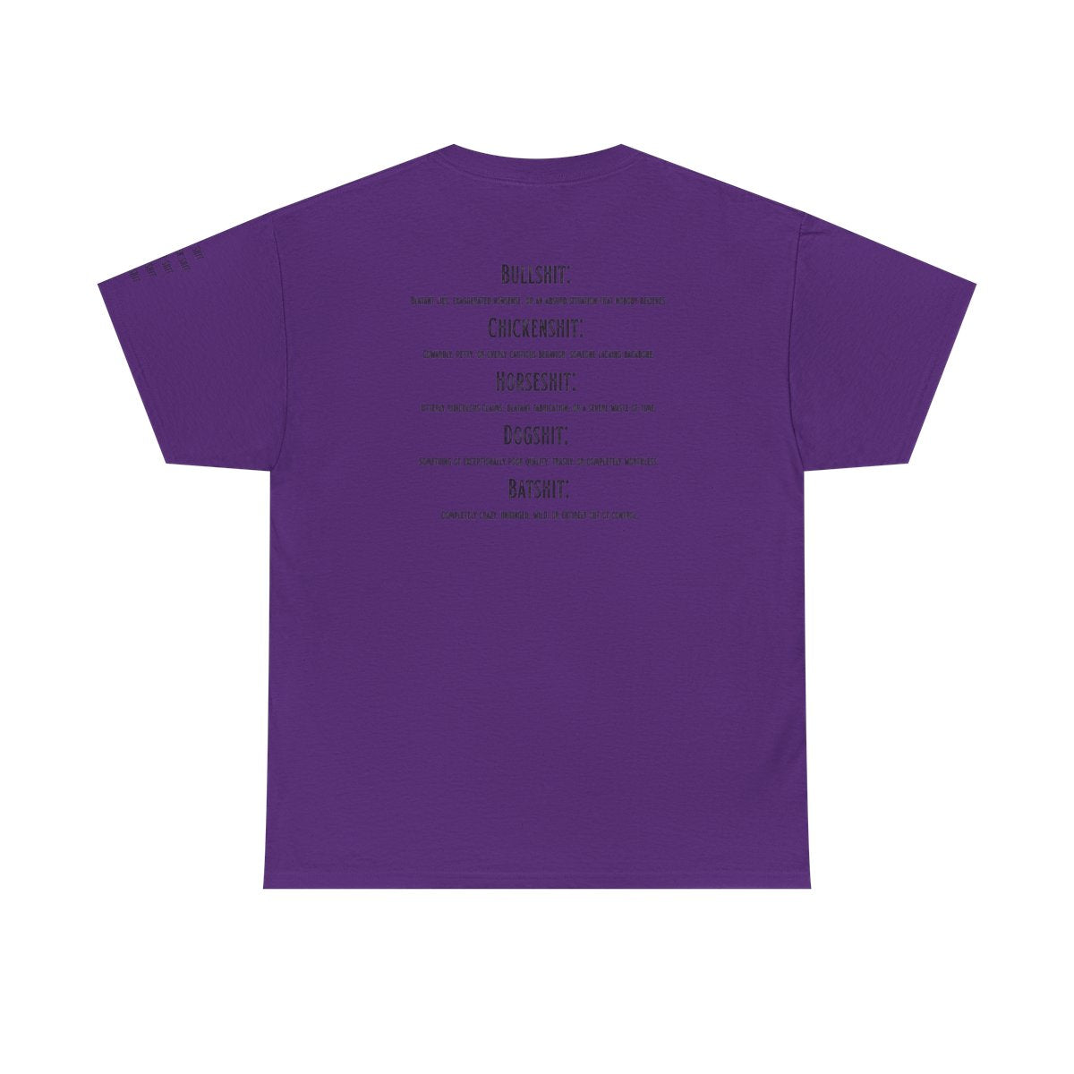 Color: Purple | Types of Shit Premium Graphic Tee