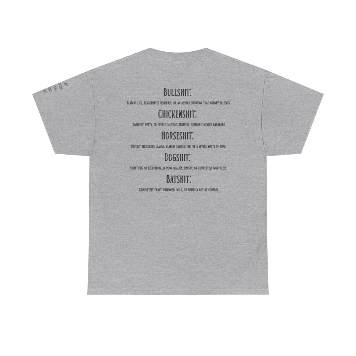 Color: Sport Grey | Types of Shit Premium Graphic Tee