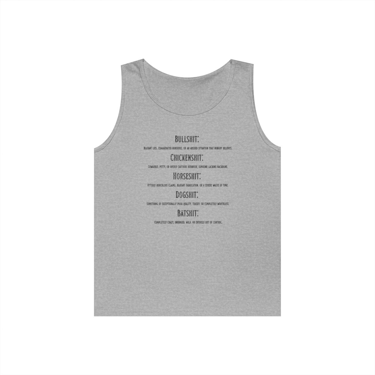 Color: Sport Grey | Types of Shit Tank Top