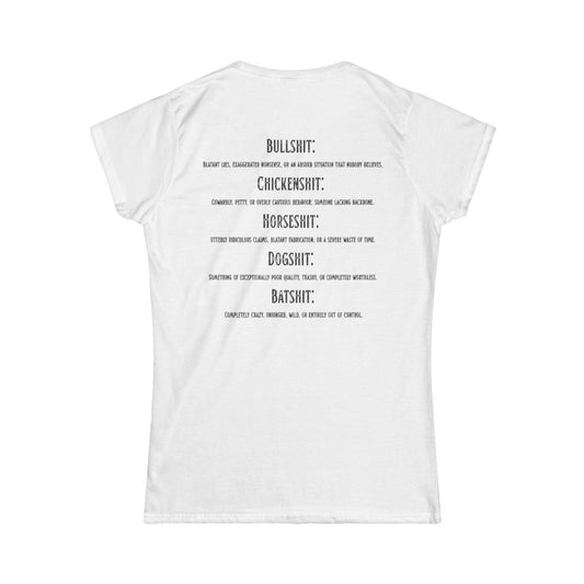 Color: White | Types of Shit Women's Tee
