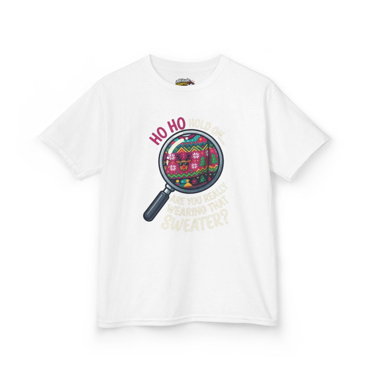 Color: White | Ugly Sweater Kids Tee