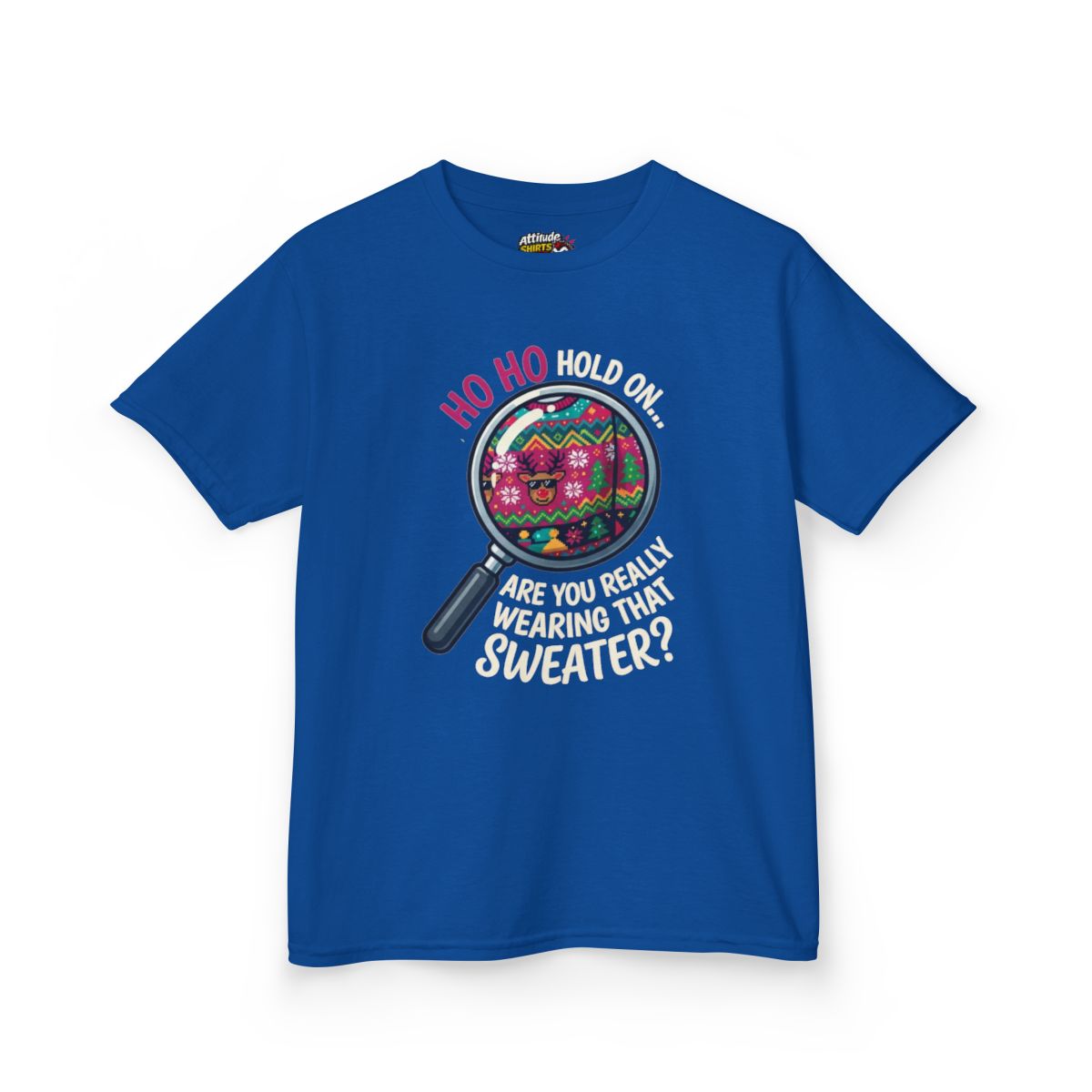 Color: Royal | Ugly Sweater Kids Tee